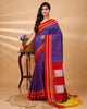 ILKAL Handloom Cotton Silk Saree Faded Purple Color with running blouse - IndieHaat