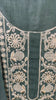 Indiehaat | Gulmohar Slub Linen Dark Green Unstiched Embroidered Suit