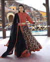 Indiehaat | Blockprinted Cotton Brown & Black Lehanga Choli Set