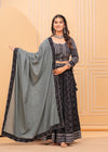 Indiehaat | Blockprinted Black Lehanga Choli Set