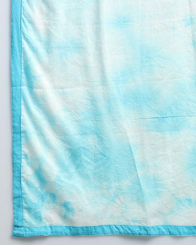 Indiehaat | Shibori Cotton White Stitched Lehanga