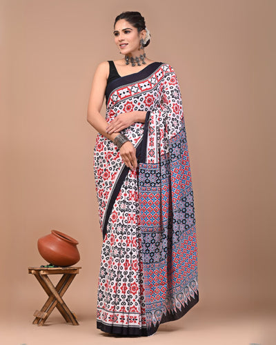 Hawa Hawai Multicolor Mul Cotton Saree