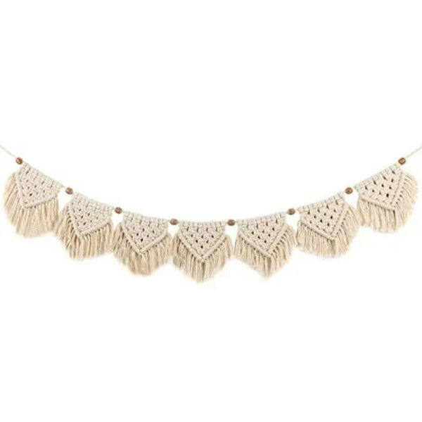 White Macrame Toran-Indiehaat