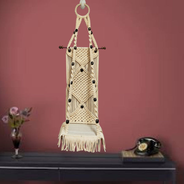 Wall Hanging – White Macrame – Indiehaat  
