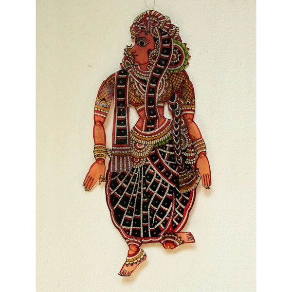 Multicolor Handcrafted Leather Seeta Painting-Indiehaat