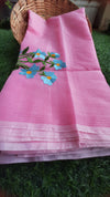 IndieHaat|Kota Cotton Saree Embroidred Violet 8% Off