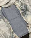 Pure Chanderi Silk Kurti Gray Color with heavy Chikankari work Dupatta - IndieHaat