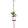 Scooby Plant HangerSize: 40" Long Material : Cottan Colour : Natural White-Indiehaat