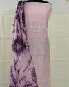 Pure Chanderi Silk Kurti Pale Pink Color with heavy Chikankari work Dupatta - IndieHaat