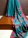 IndieHaat|Cotton Saree Handloom Blue 14% Off