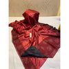 Silkmark Certified Pure Tussar Hand Cutwork Dark Red Saree (Tussar by Tussar Fabric)-Indiehaat