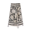 Indiehaat | Flower Kalamkari Handpainted Standing Round Leather Lamp | 9 Inch
