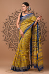 Maheshwari Silk Saree HandblockPrint 16% Off - IndieHaat