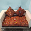 Indiehaat | Khamma Ghani Contemporary Rajkoti Brown Sofa Cover