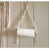 Macrame Tissue HolderWooden Size: 12" Long-Indiehaat