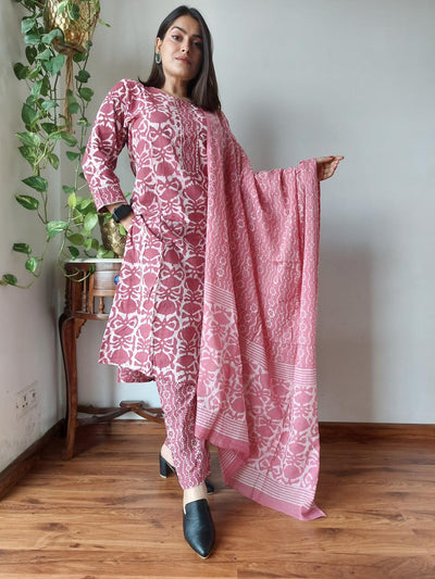 IndieHaat|Cotton Suit Set Stitched 10% Off