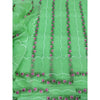 Kota Doria Green Suit Material Embroidered and Hand Dyed with Dupatta-Indiehaat