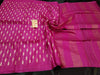 Silkmark Certified Eri Silk Embroidered Pink Saree with Blouse-Indiehaat