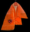 Kota Doria Suit Gota Patti Orange 14% Off - IndieHaat