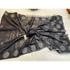 Silkmark Certified Pure Tussar Hand Cutwork Black Saree (Tussar by Tussar Fabric)-Indiehaat