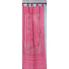 Applique Work Wall Hanging Pink Curtain (Set of 2)-Indiehaat