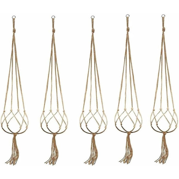 Jute Plant Hanger (Set of 5)Size : 40" Long-Indiehaat